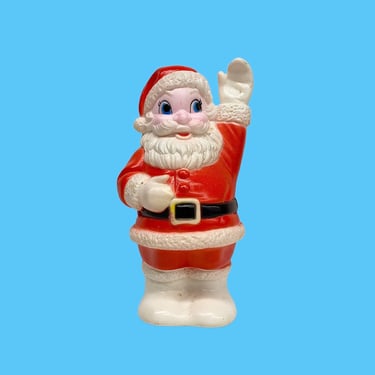 Vintage Santa Claus Squeaker Toy Retro 1950s Atomic + Mid Century Christmas + Sanitoy Inc + Noise Box + Rubber + Childrens Toy + XMas Decor 