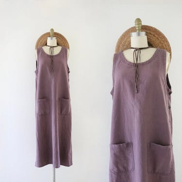 linen sack dress - m 