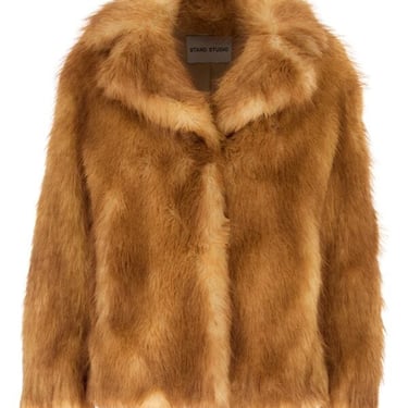 Stand Studio Women Caramel Janice Eco Fur Coat