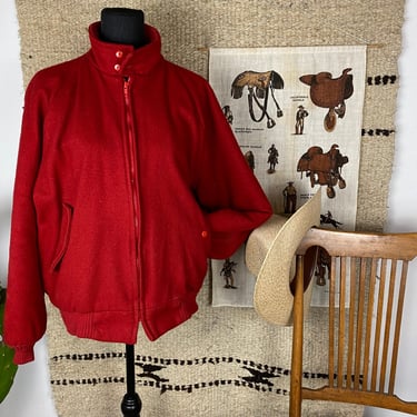 Vintage 1950s / 60s Cal Craft Wool Bomber 