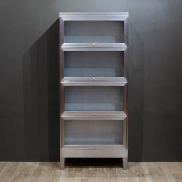 Mid-century Metal Globe-Wernicke 4 Stack Lawyer's Bookcase c.1963