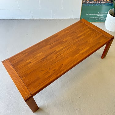 Danish Modern Solid Teak Coffee Table by D-Scan