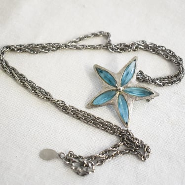 1950s SHP Star Brooch/Pendant on Chain 