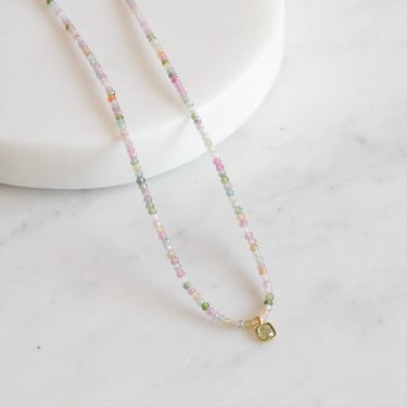 Margaret Solow | Tourmaline + Sapphire Necklace