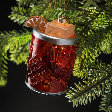 Negroni Cocktail Holiday Ornament