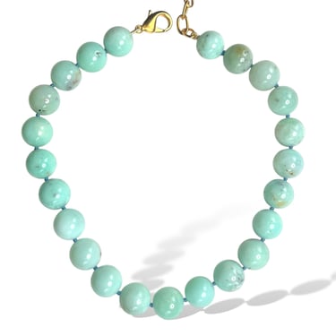 Chrysoprase Large Ball Necklace