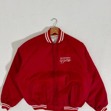 Vintage San Francisco 49ers Red Varsity Jacket Sz. XXL