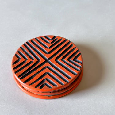 Coasters  Set of 4 - Orange