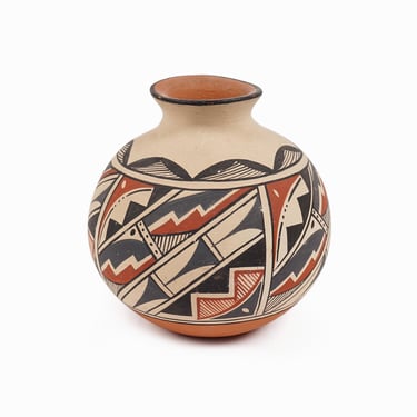 Jemez Pueblo Pottery Ceramic Vase Roberta Shendo Native American Mexican Pottery 