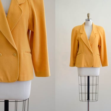 yellow wool coat | yellow wool jacket 