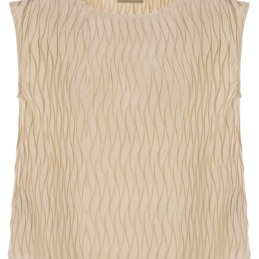 Herno Women Sleeveless Top With Wavy Pattern