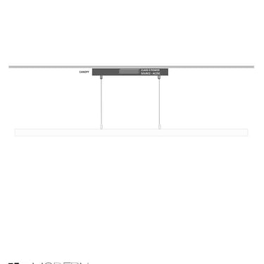 Ceiling Canopy System for Linear Suspension LED Fixtures 