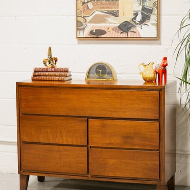 Solid Maple Vintage Lowboy Dresser