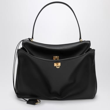 Balenciaga Smooth Black Calfskin Large Rodeo Bag Women