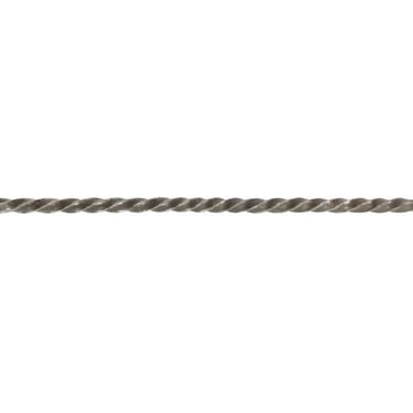 European 44.75 in. Twisted Nickeled Brass Decorative Barre Rod