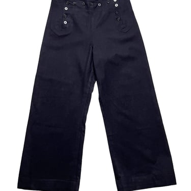 Vintage 1950s US Navy Wool Bellbottom Trousers / Pants ~ 32 Waist ~ USN ~ Unisex ~ Bellbottoms ~ Cracker Jack / Sailor 