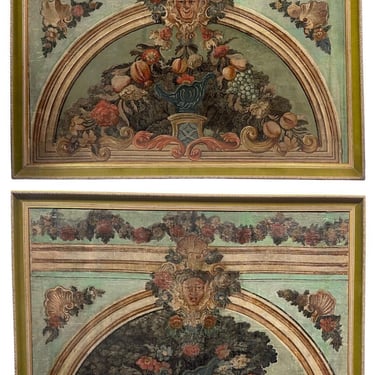 Pair of Large 19th Century Italian School Paintings