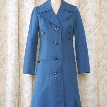 Cerulean Blue Trench XS