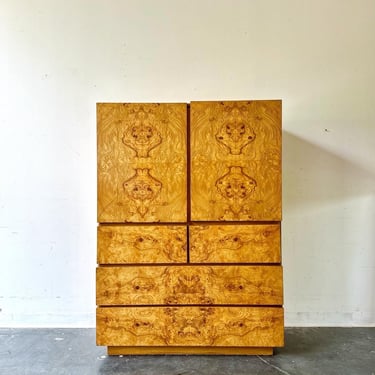 Burl Wood Dresser By Lane Furniture 