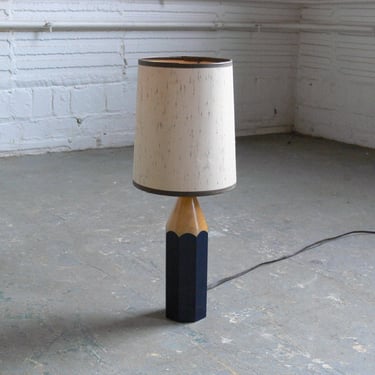 Vintage 70's Pop Art Pencil Table Lamp Attributed to Lightolier 