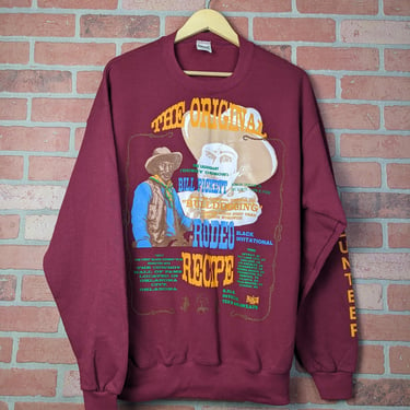 Vintage 90s Bill Pickett Rodeo ORIGINAL Crewneck Sweatshirt - Large 