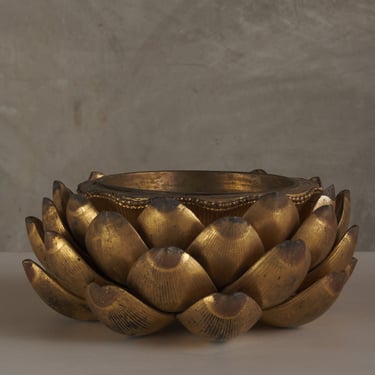 JAPANESE GILT LOTUS PLANTER, 19TH C