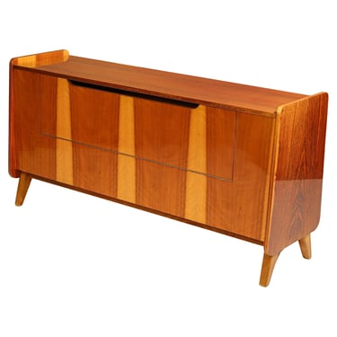 Mid century walnut dresser by František Jirák, 1970s, Czechoslovakia 