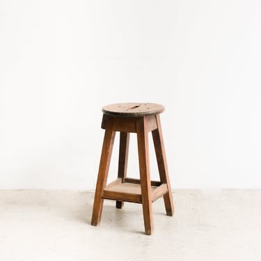 Rustic Wood Stool