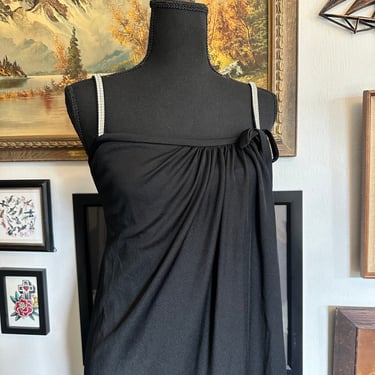 Vintage 70s Lilli Diamond of California Black Gown 