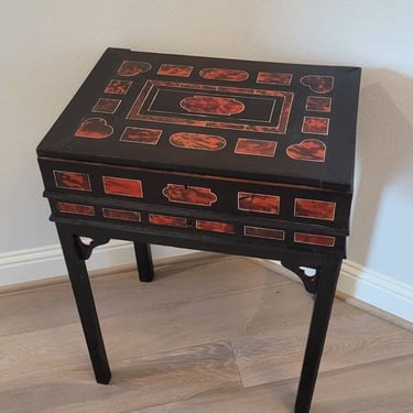 18th Century Flemish Dutch Box Mounted on Later Stand as Side Table 