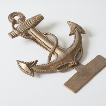 Brass Nautical Anchor Door Knocker 