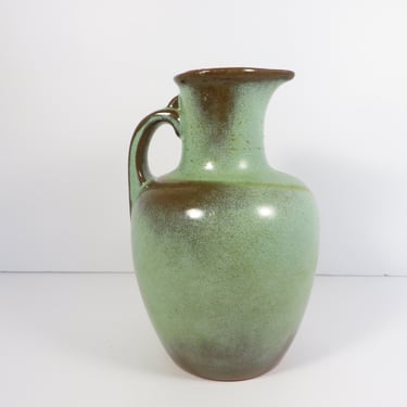 Vintage Prarie Green Frankoma 8 Ewer Jug With Cork 