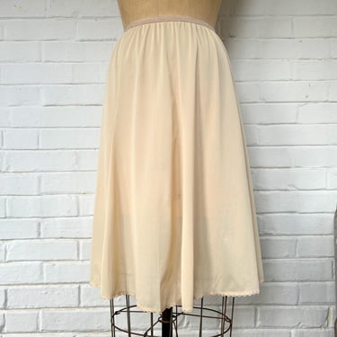 1960's M/L Vanity Fair Cream Slip Skirt 