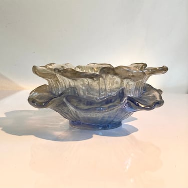 Vintage Dorothy Thorpe flower centerpiece resin bowl 
