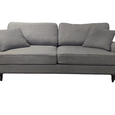 Gray Studded Couch