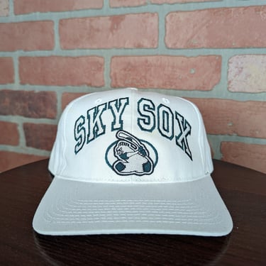 Vintage 90s PCL Colorado Sky Sox ORIGINAL Snapback Hat 