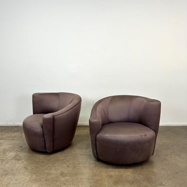 1980s Swivel lounge chairs by Weiman 