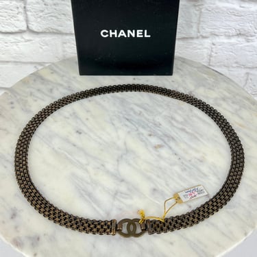 Chanel Vintage 98A Flat Mesh Belt, New with Tags, Size XS