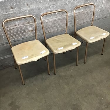 Trio of MCM Gatefolding Chairs (Seattle)