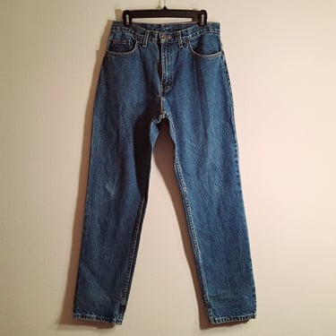 Vintage 90s High Waist Stone Washed Jeans, Size 31 