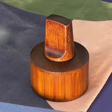 Jens Quistgaard  Pepper Grinder Early production Bamboo and Teak An Exceptional Flawless Example 1960s Ltd Ed 