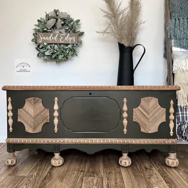 Vintage Storage Chest, Antique Trunk 