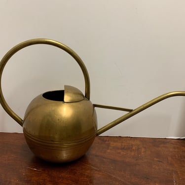 Vintage Solid Brass Watering Can 