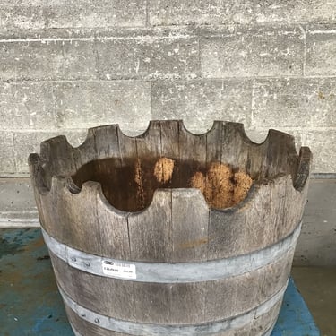Oak Barrel Planter (Seattle)