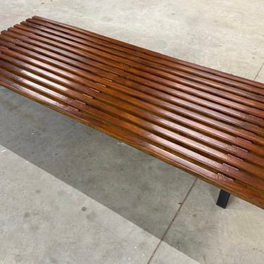 Charlotte Perriand Cansado Bench Mahogany Wood  