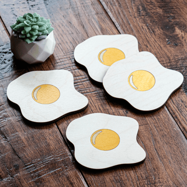 Egg Sunny Side Up Coaster