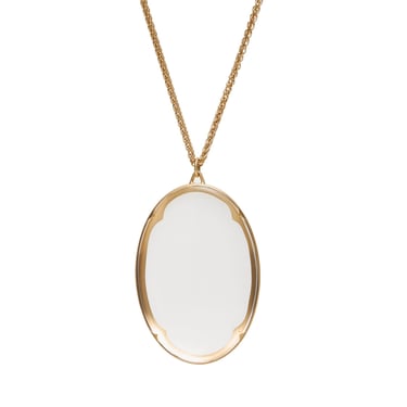 Gabriella Kiss 18k &amp; Rock Crystal Lens Pendant Necklace - 20&quot;