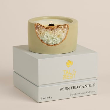 Geode Crystal Soy Candle | Concrete Candle | Birthday Gifts 