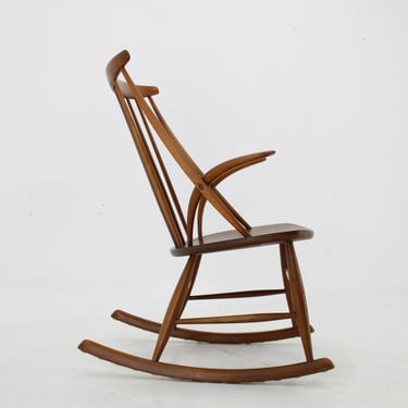 1960s Illum Wikkelso Gyngestol No. 3 Rocking Chair for Niels Eilersen, 2 items available 