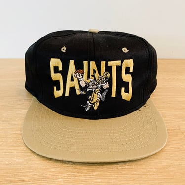 Vintage 1980s-90s New Orleans Saints NFL Football Snapback Hat Cap NOS New Old Stock with Original Tag 